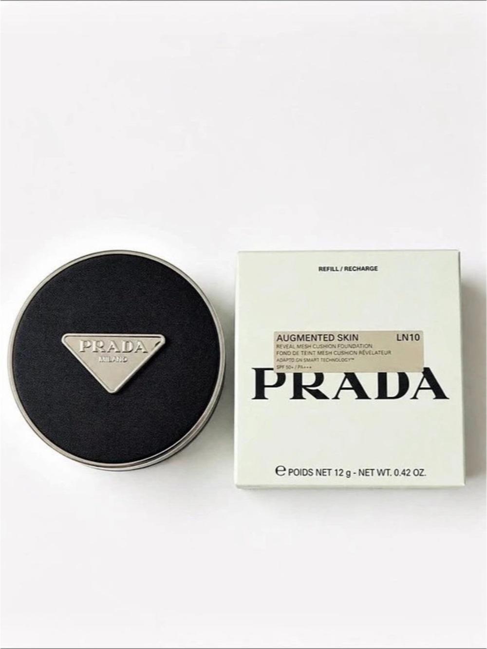 Prada Augmented Skin Reveal Mesh Cushion Foundation LN10 SPF50 Beige